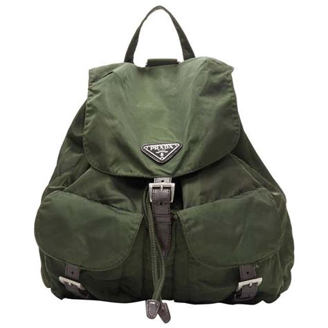 prada green nylon backpack|prada padded nylon shoulder bag.